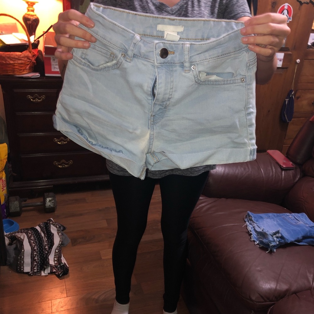 High rise shorts